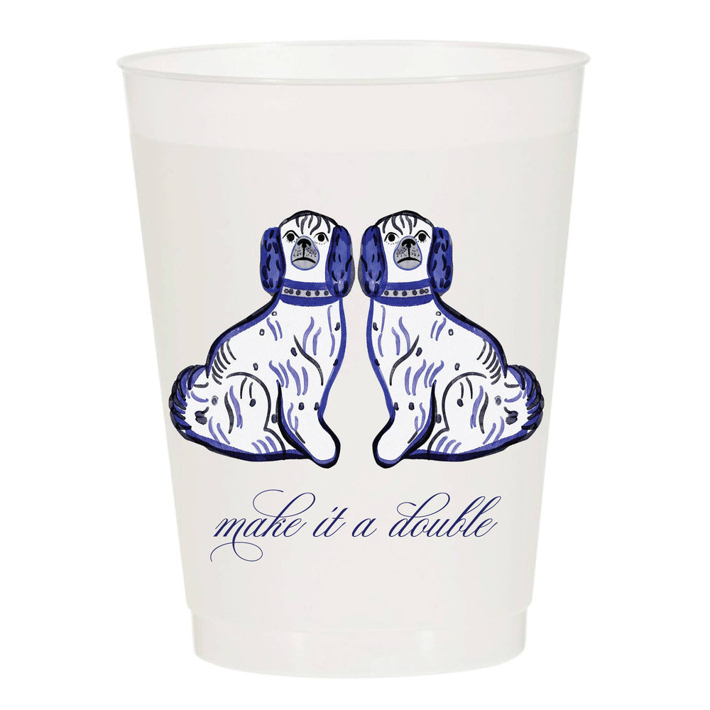 Make It A Double Watercolor Reusable Cups - Set of 10