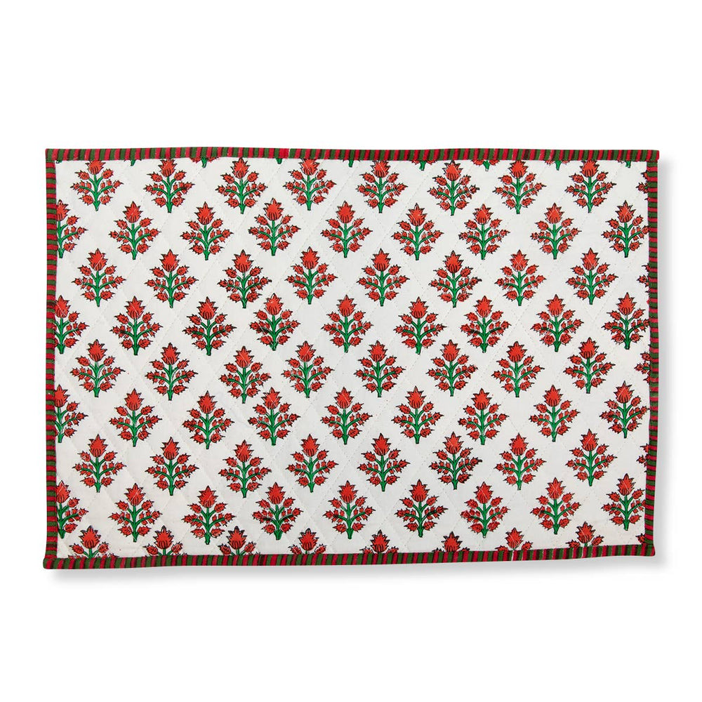 Peppermint Quilted Placemat Pre-Order