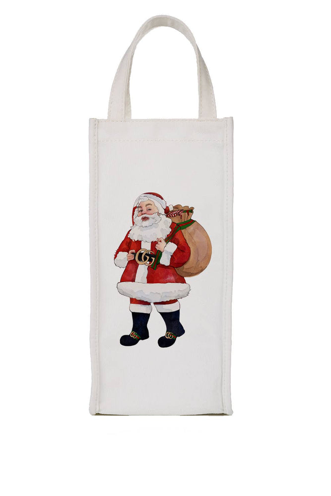 Designer Santa Wine Bag