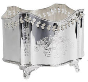
                  
                    Etched Pierced Silver Planter
                  
                